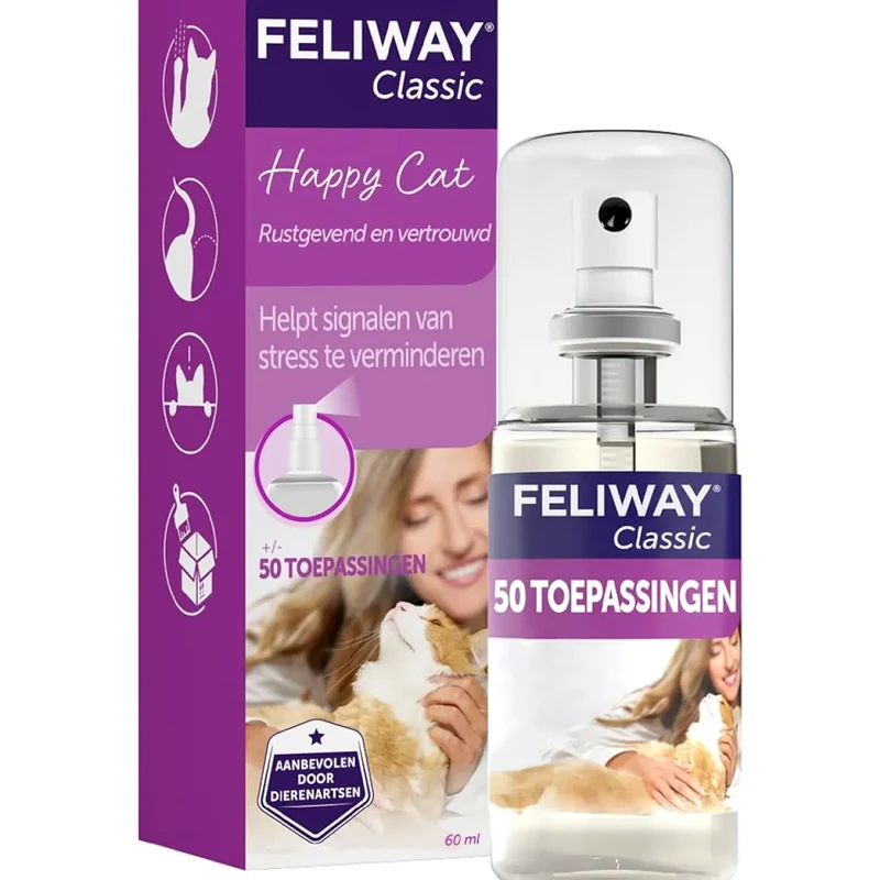 Feliway Classic Happy Cat– Kediler için Sakinleştirici Sprey 60 ml