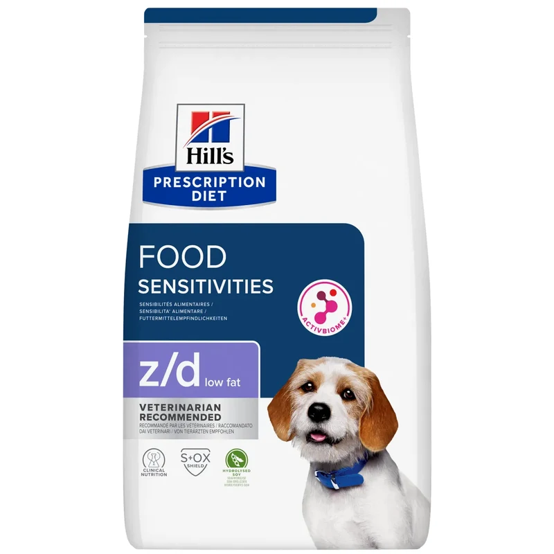 Hills Prescription Diet Food Sensitivies Z/d Low Fat Hidrolize Soyalı Köpek Maması 10 kg
