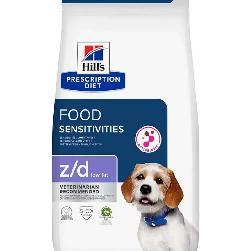 Hills Prescription Diet Food Sensitivies Z/d Low Fat Hidrolize Soyalı Köpek Maması 3 kg