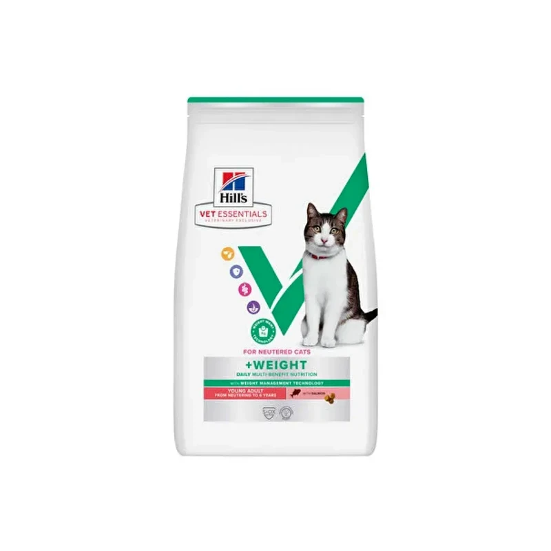 Hills VET ESSENTIALS Multi-Benefit + Weight Genç Yetişkin Kedi Maması Somonlu  3 Kg