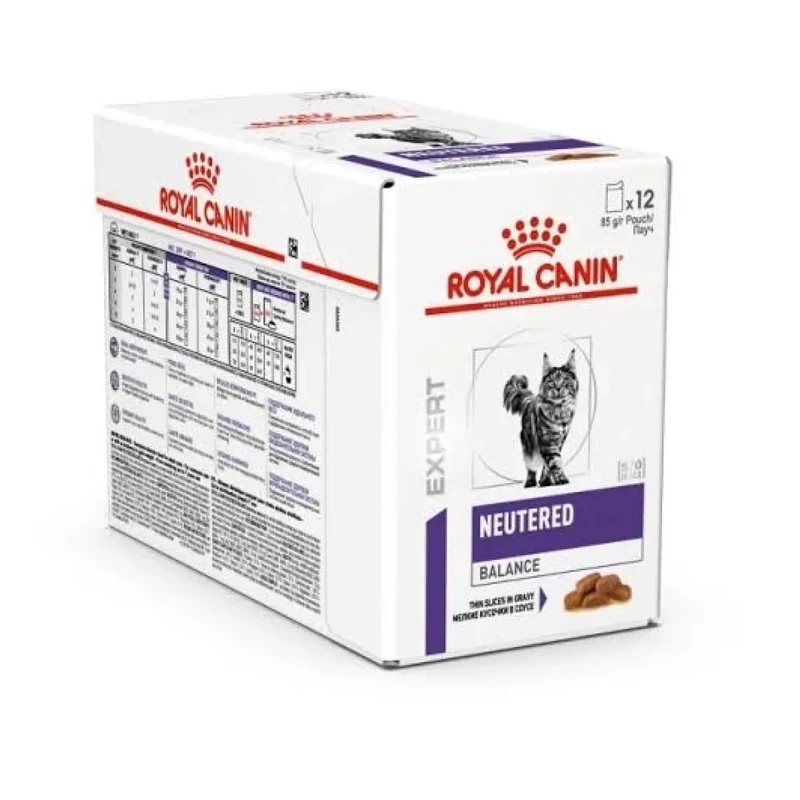 Royal Canin Neutered Satiety Balance Pouch Kısırlaştırılmış Kedi  Yaş Mama 12x85 Gr