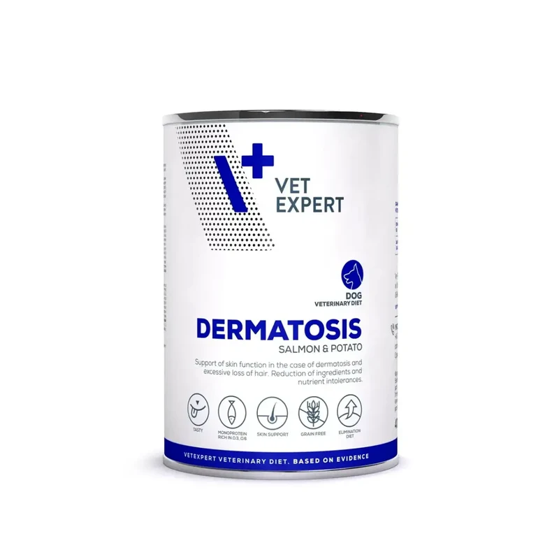 VetExpert Dermatosis Dog Salmon&Potato Konserve Köpek Maması 400 gr