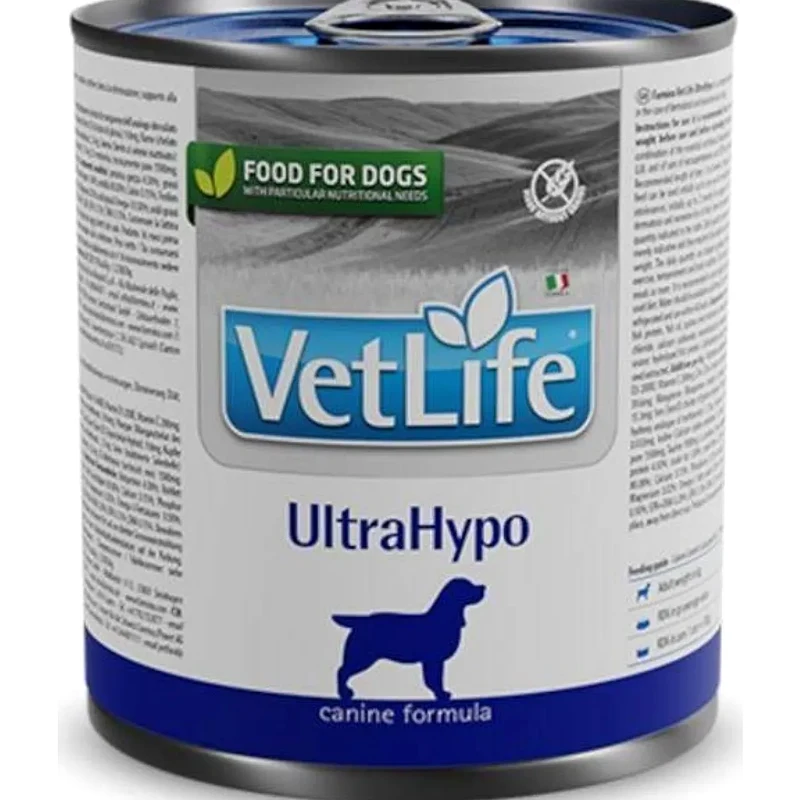 VetLife UltraHypo Konserve Köpek Maması 300 Gr