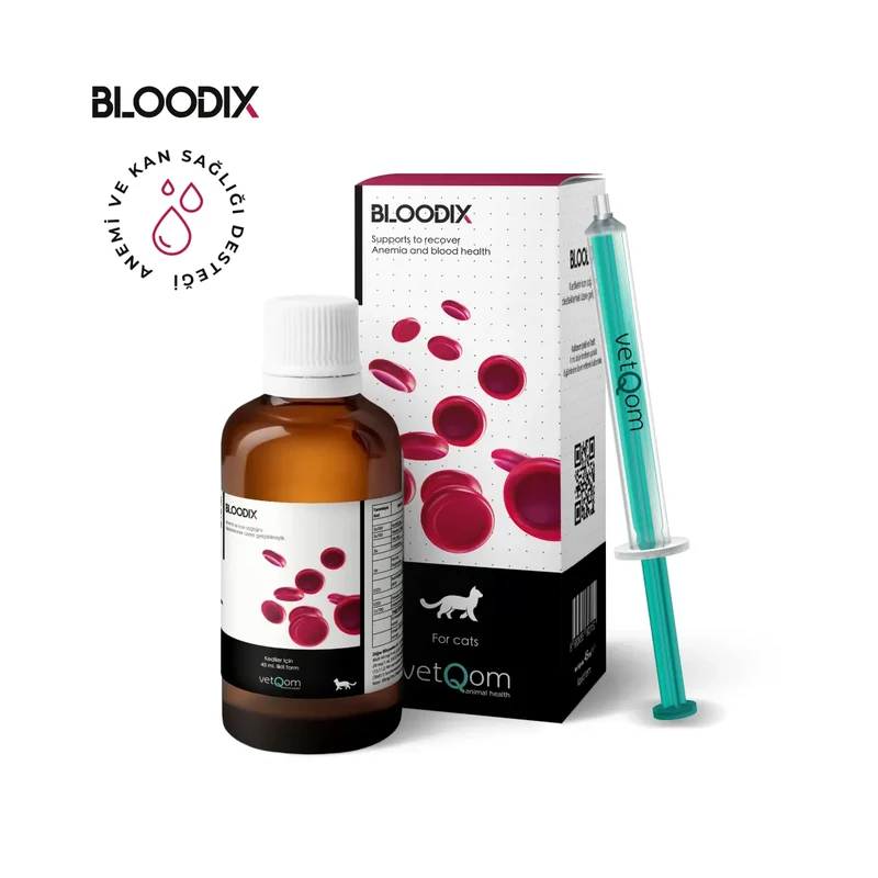 VetQom Bloodix Kedi – Anemi ve Kan Sağlığı – 45ml.
