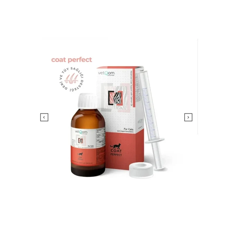 Vetqom Kedi Coat Perfect – Deri Ve Tüy Sağlığı – 60 Ml.