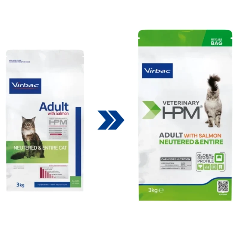 Virbac Adult with Solmon Neutered Entire Cat 1.5 kg
