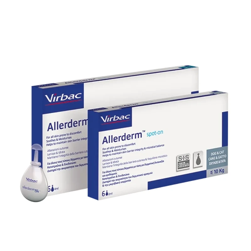 Virbac Allerderm Spot-On Deri Onarımı İçin Damla 6x4ml
