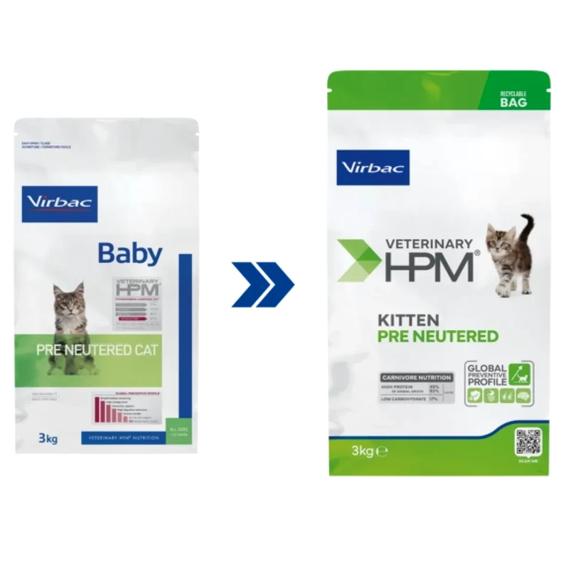 Virbac Kitten Baby Pre Neutered Cat Yavru Kedi Maması 3 kg