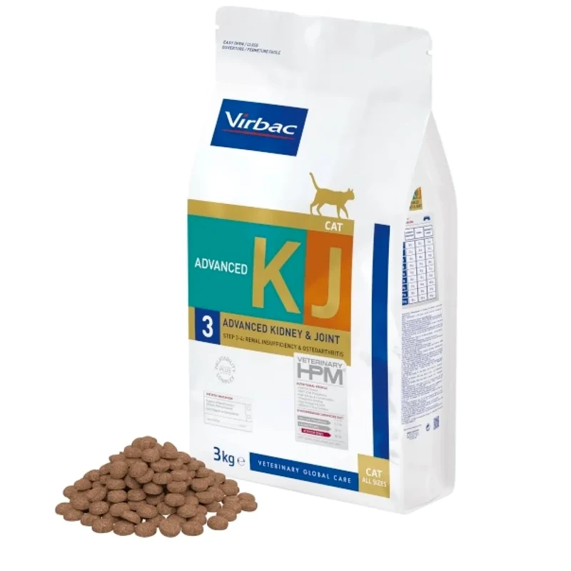 Virbac KJ3 Advanced Kidney Joint Support Cat Böbrek ve Eklem Desteği Kedi Maması 3 kg KJ 3