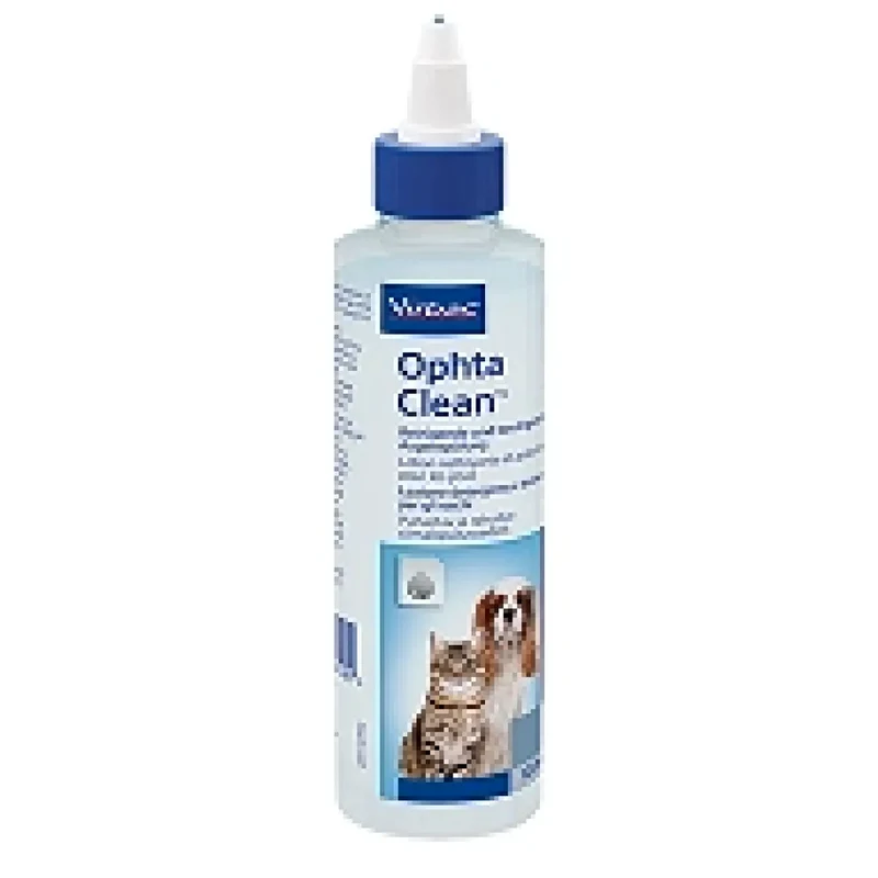 Virbac Ophta Clean Kedi ve Köpeklerde Göz Temizliği İçin Fizyolojik Çözelti 125 Ml