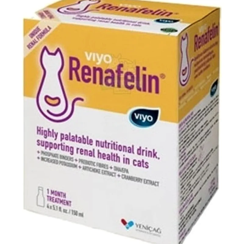 Viyo Renafelin Kediler İçin Böbrek Destekleyici 150ml X 4Adet (1 Aylık)