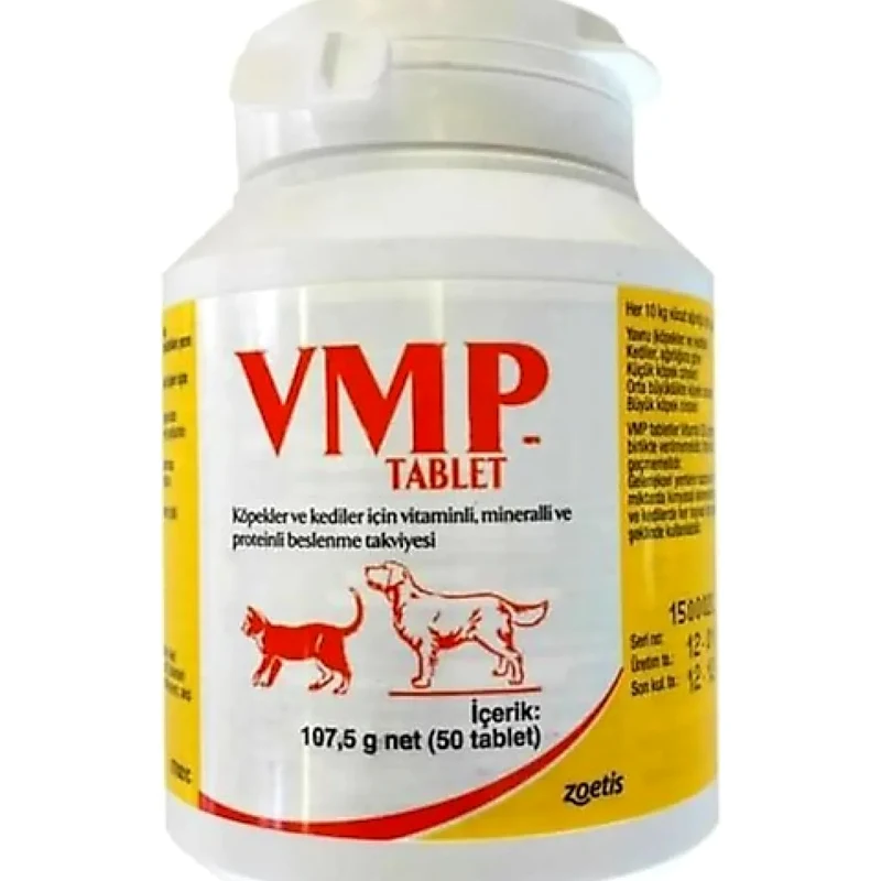Zoetis Vmp Kedi Ve Köpek Tüy Dökülme Önleyici Vitamin 50 Tablet